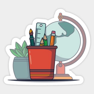 School supplies - Back to school Sticker